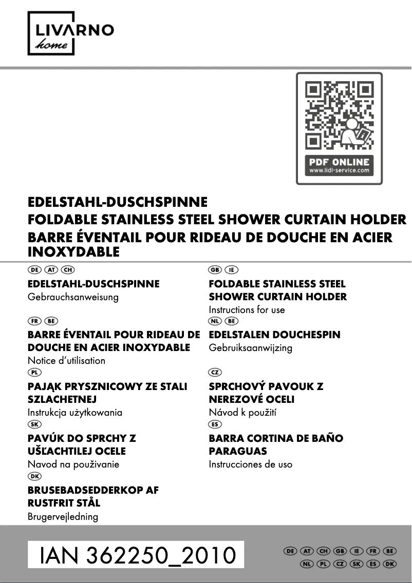 Image de la première page du manuel de l'appareil IAN 362250