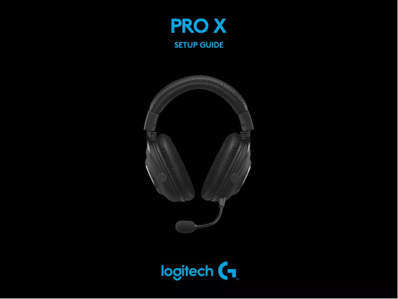 Page 1 de la notice Manuel utilisateur Logitech G PRO X