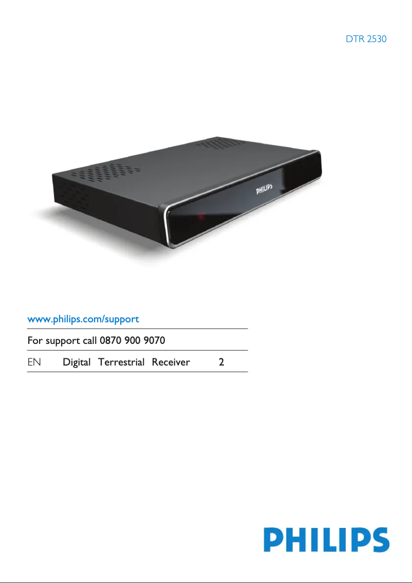 Page n°1 - Manuel utilisateur Philips DTR2530