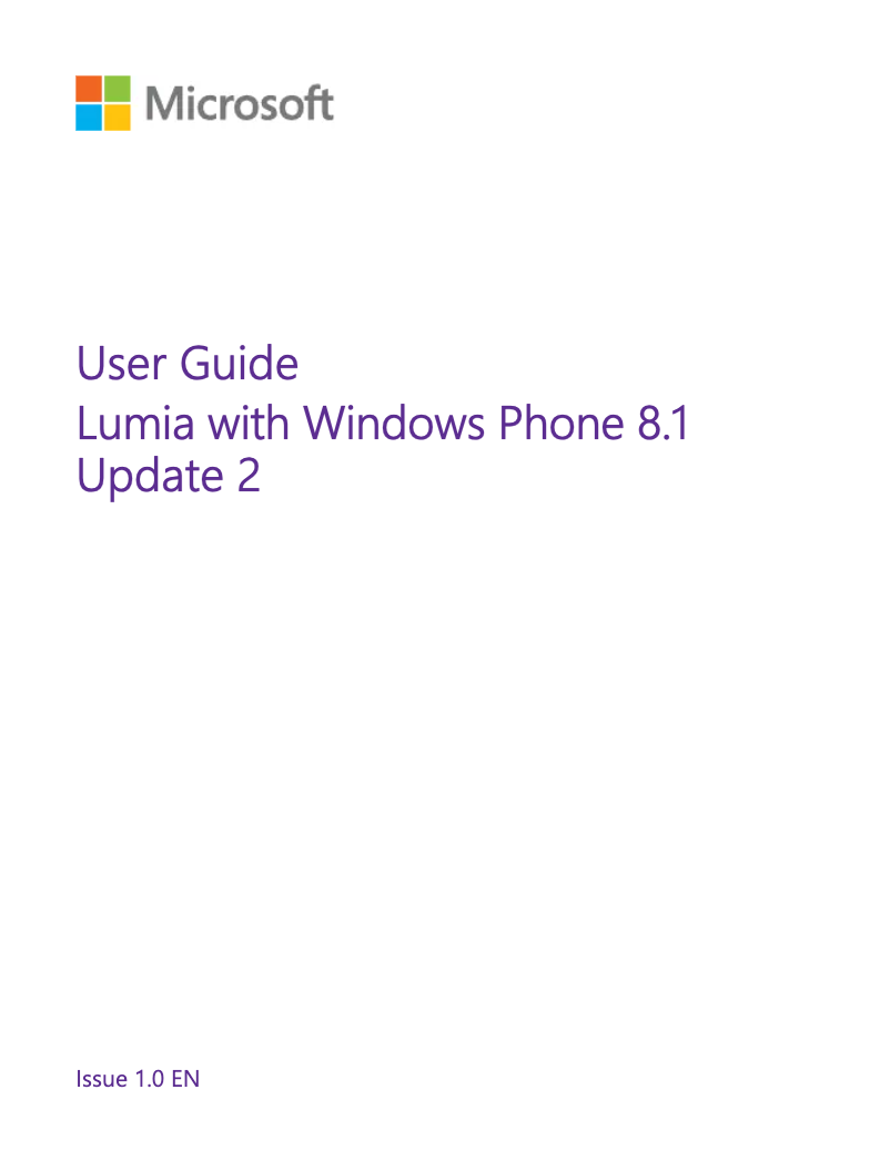 Page n°1 - Manuel utilisateur Microsoft Lumia 730