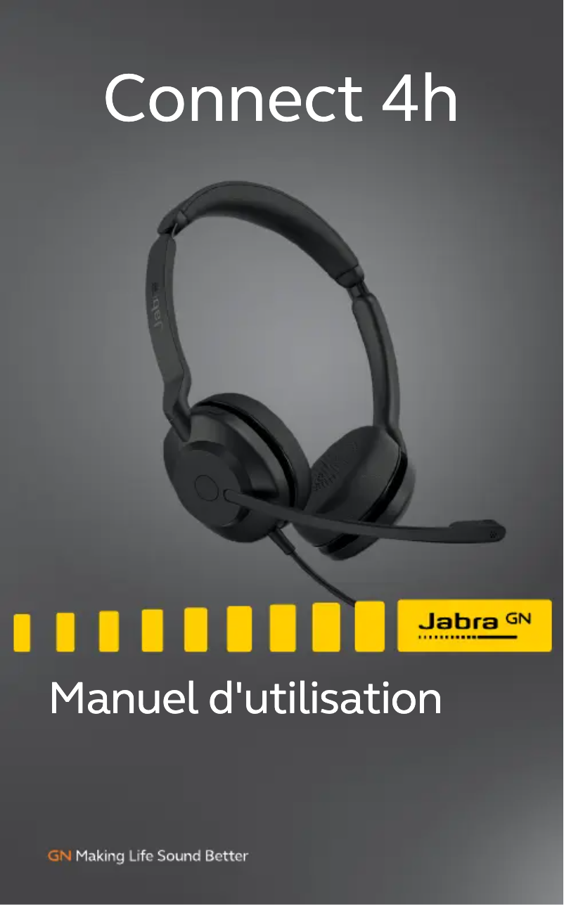 Page n°1 - Manuel utilisateur Jabra Connect 4h