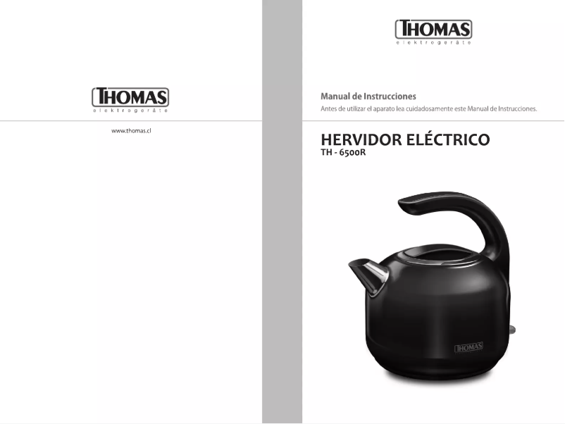 Page 1 de la notice Manuel utilisateur Thomas TH-6500R