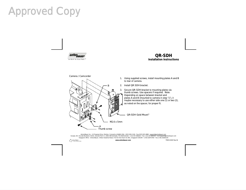 Image de la première page du manuel de l'appareil QR-SDH