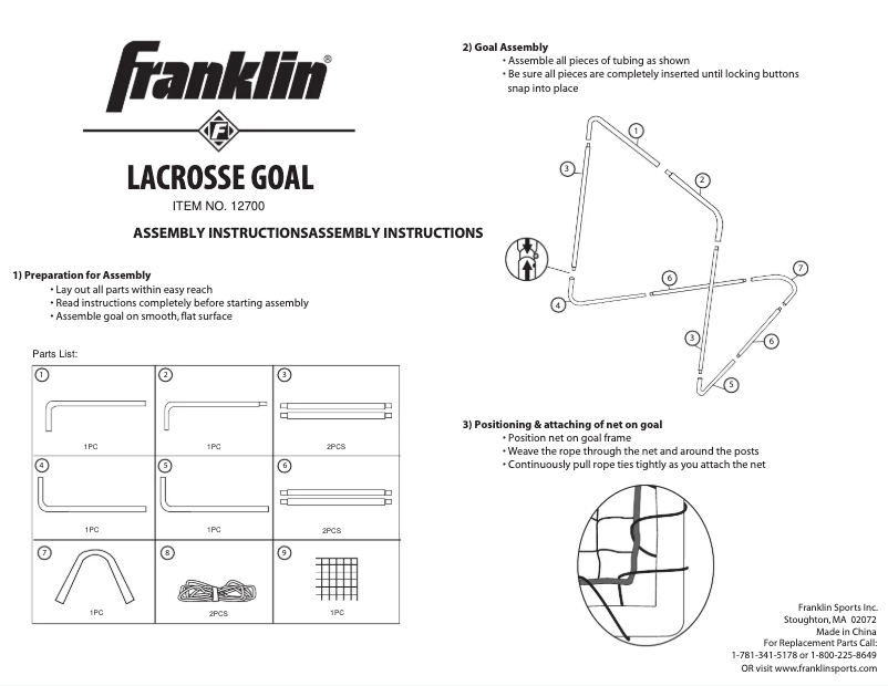 Image de la première page du manuel de l'appareil 12700