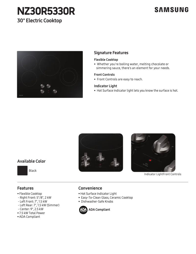 Image de la première page du manuel de l'appareil NZ30R5330RK