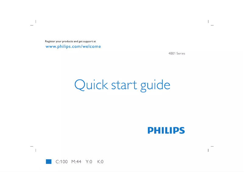 Image de la première page du manuel de l'appareil 4000 series 43PFT4001