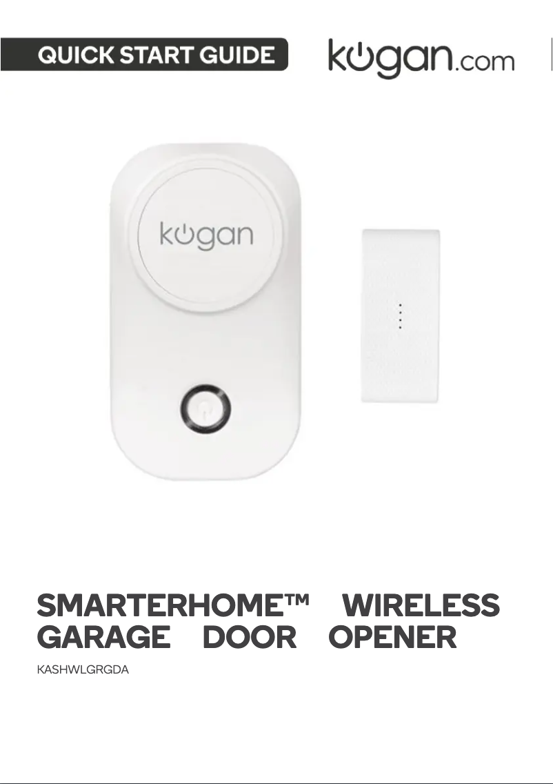 Page 1 de la notice Manuel utilisateur Kogan SmarterHome KASHWLGRGDA