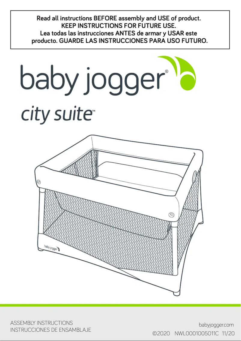 Page n°1 - Manuel utilisateur Baby Jogger City Suite