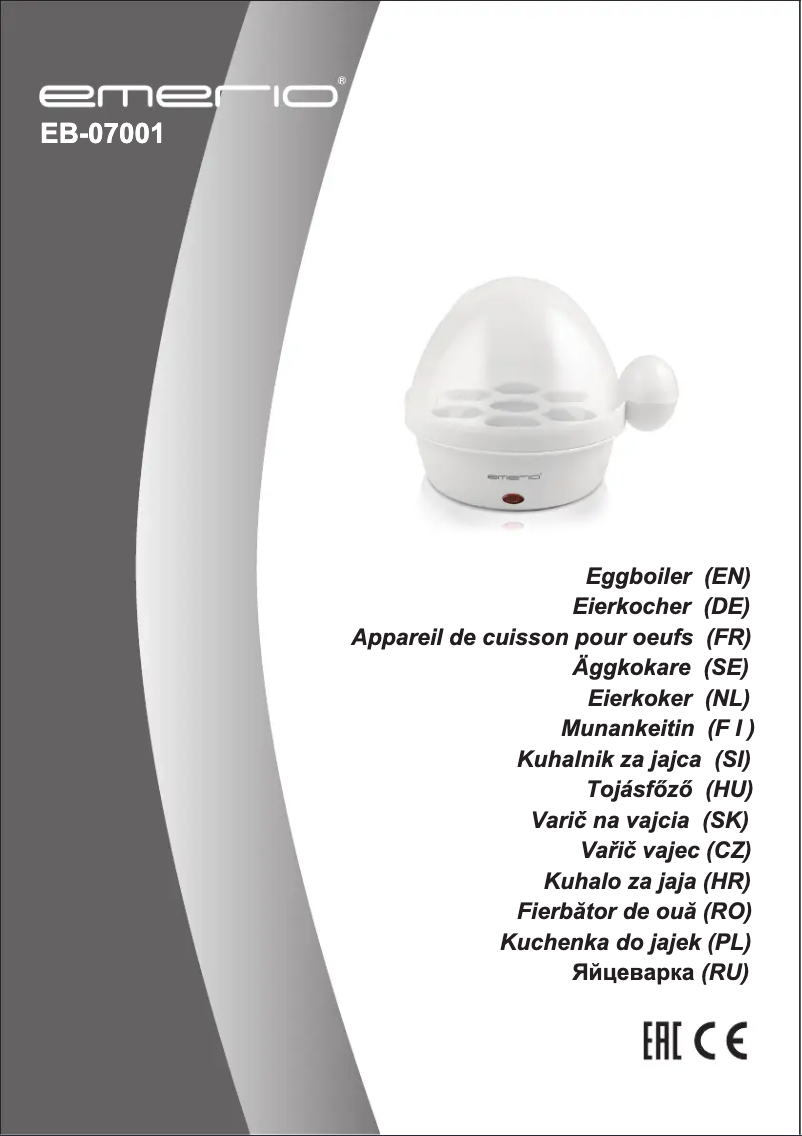 Página 1 del manual Manual de usuario Emerio EB-07001