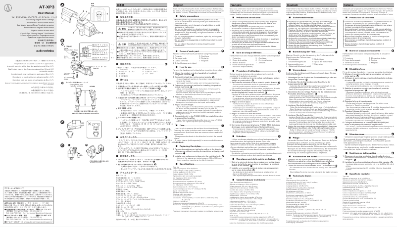 Imagen de la primera página del manual del dispositivo AT-XP3