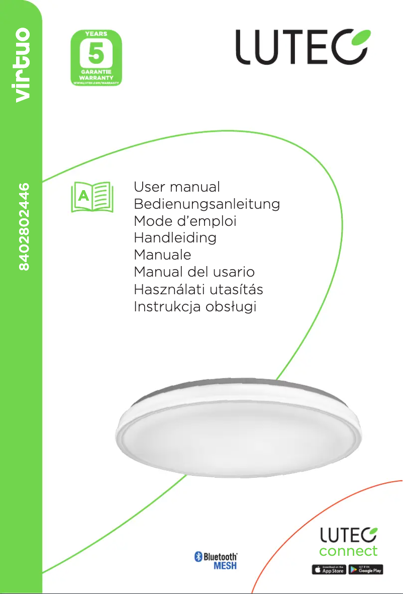 Página 1 del manual Manual de usuario Lutec Virtuo