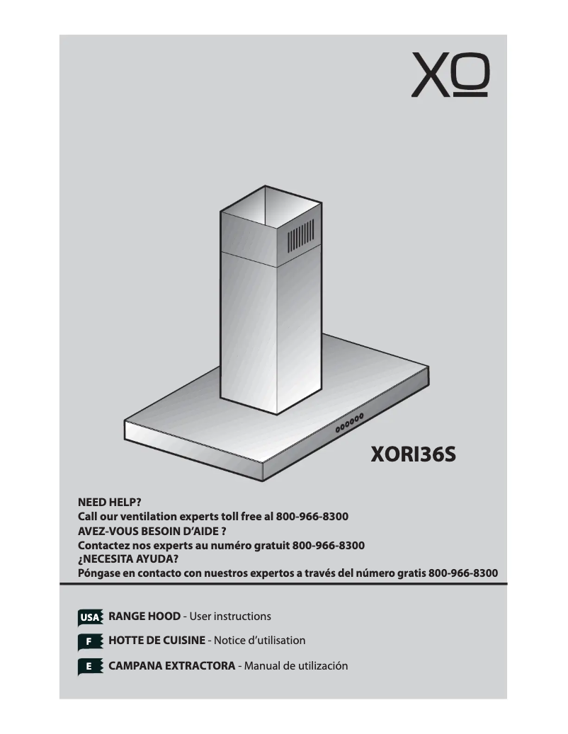 Page n°1 - Manuel utilisateur XO XORI42SC