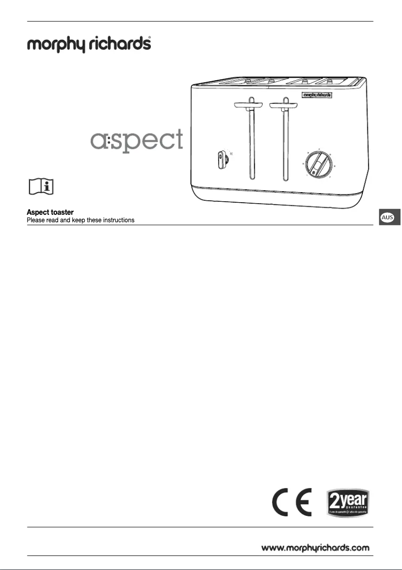 Page 1 de la notice Manuel utilisateur Morphy Richards Aspect 240015