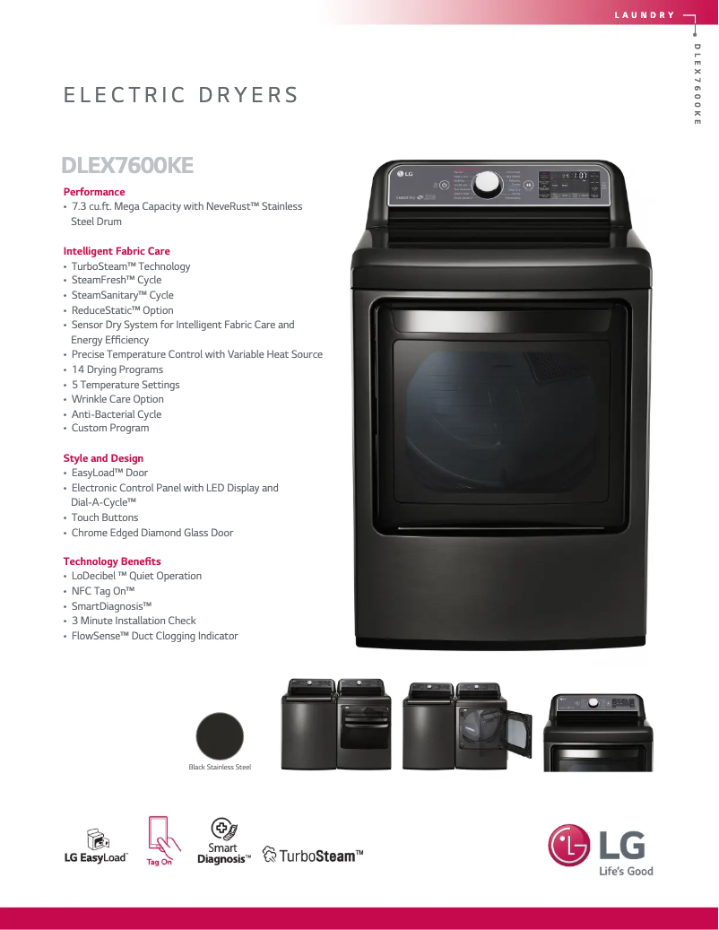 Image de la première page du manuel de l'appareil DLEX7600KE