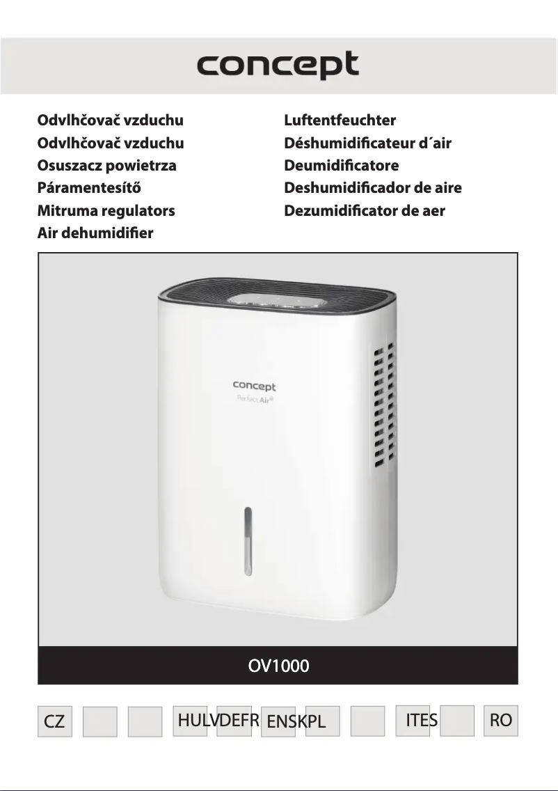 Page n°1 - Manuel utilisateur Concept OV1000