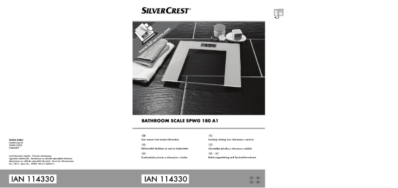 Image de la première page du manuel de l'appareil SPWG 180 A1
