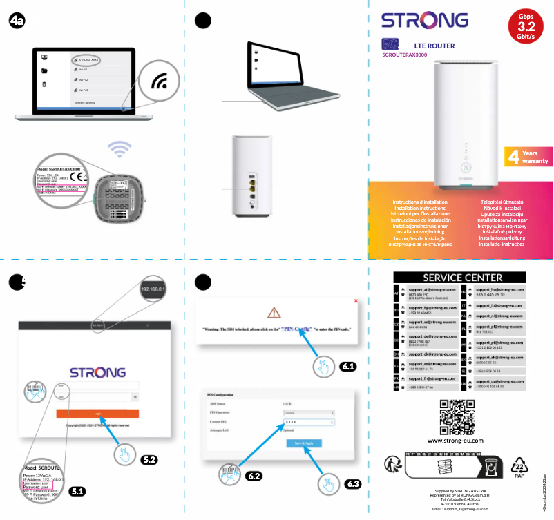 Page n°1 - Manuel utilisateur Strong 5G ROUTER AX3000