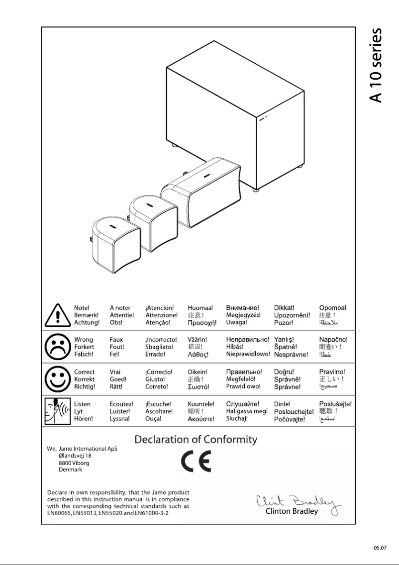 Image de la première page du manuel de l'appareil A 10 SUR