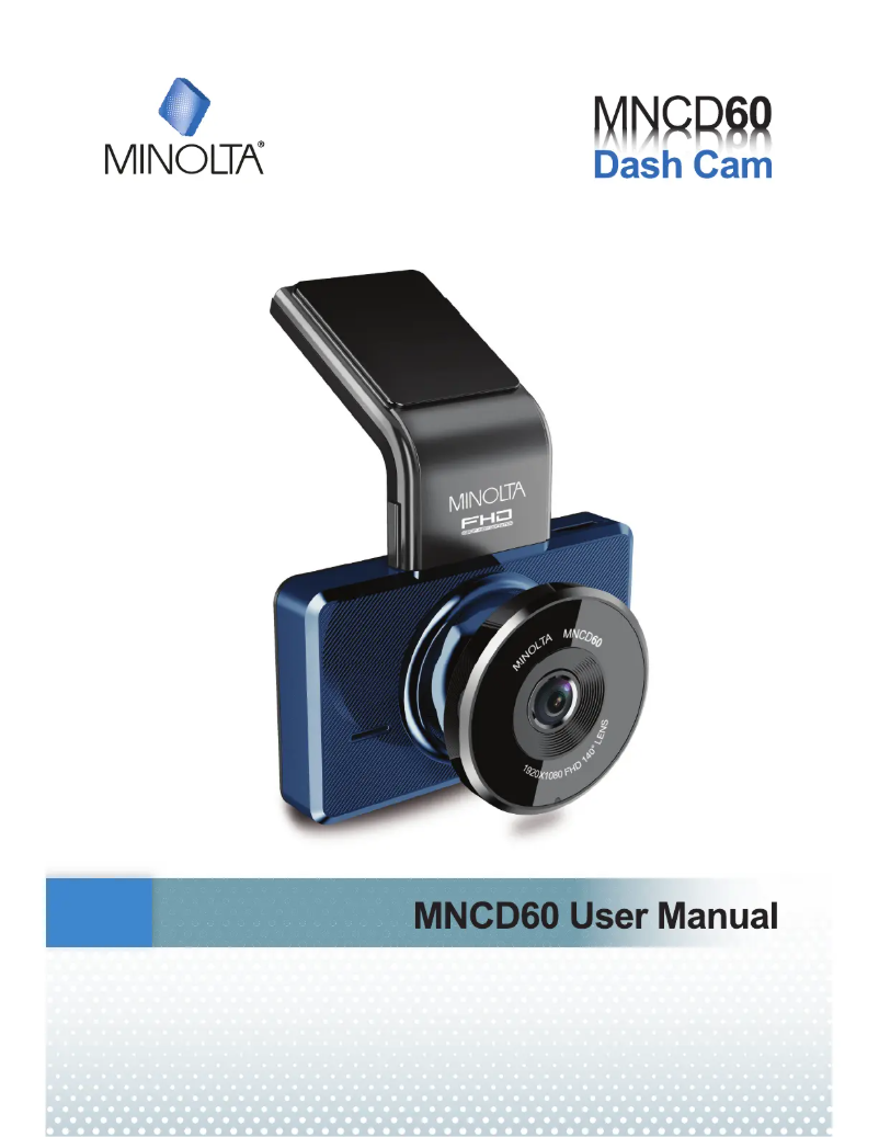 Page 1 de la notice Manuel utilisateur Minolta MNCD60