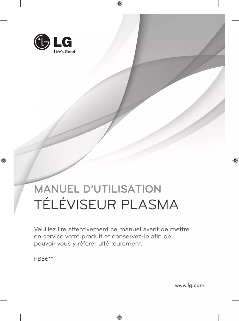 Page n°1 - Manuel utilisateur LG 60PB5600