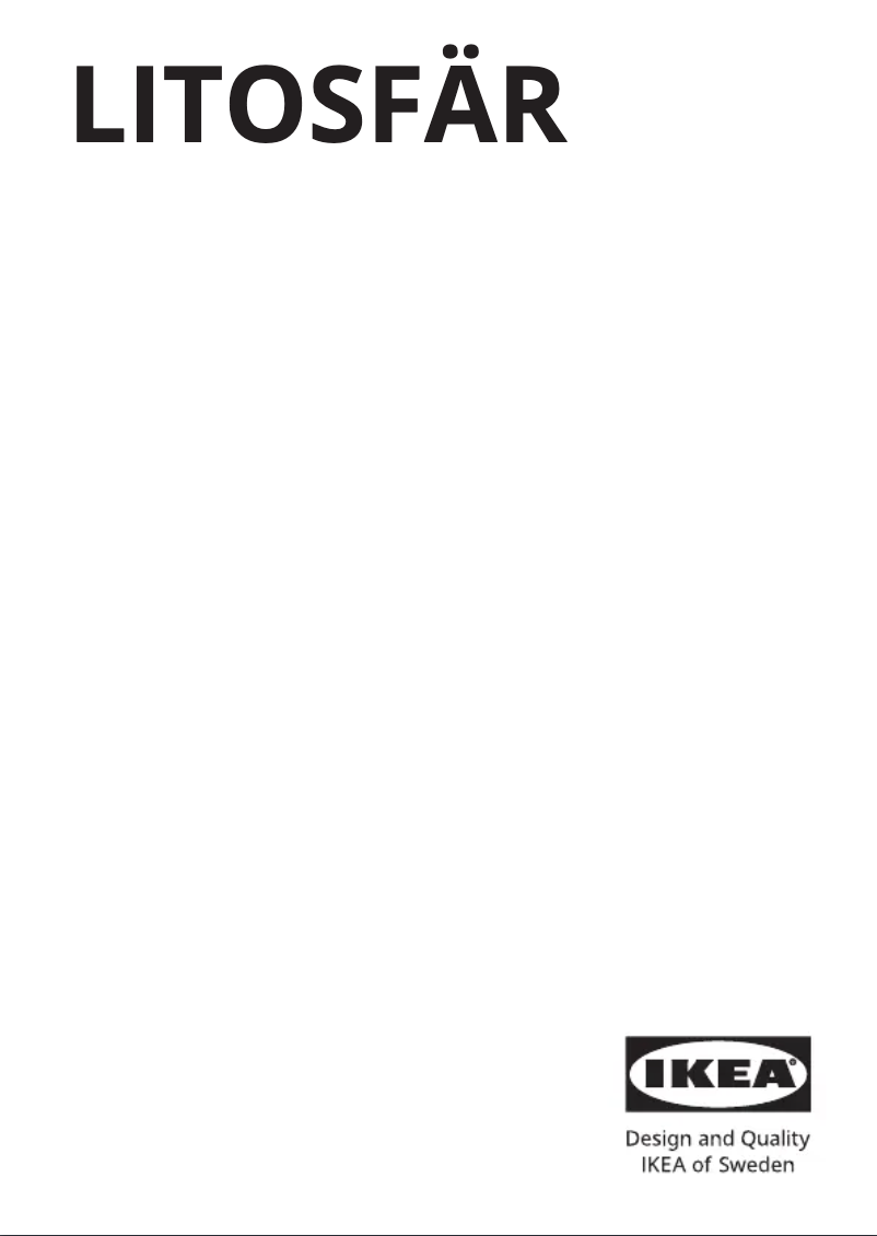 Image de la première page du manuel de l'appareil LITOSFÄR 605.466.96