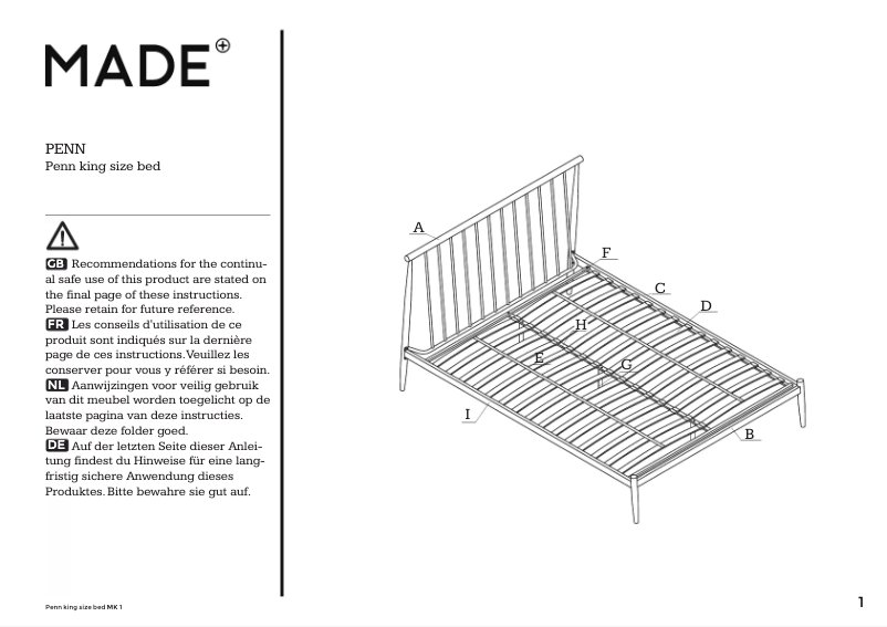 Page n°1 - Manuel utilisateur MADE Penn