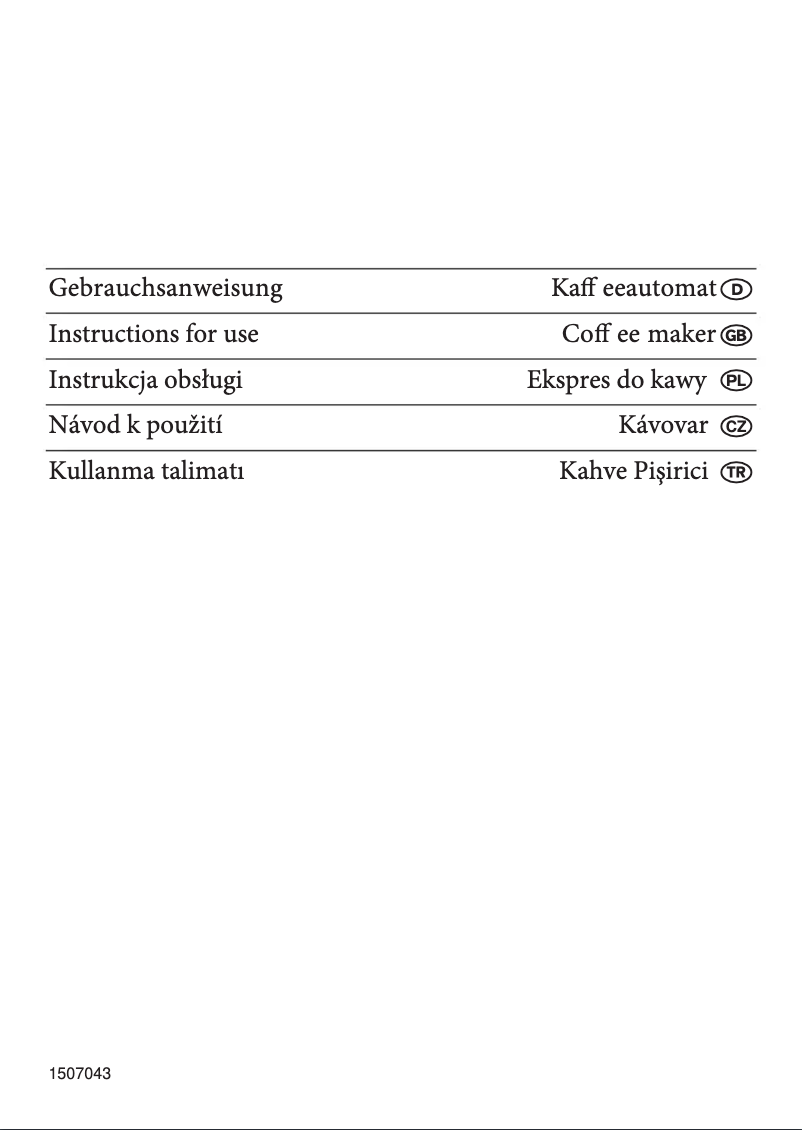 Image de la première page du manuel de l'appareil KA 5306