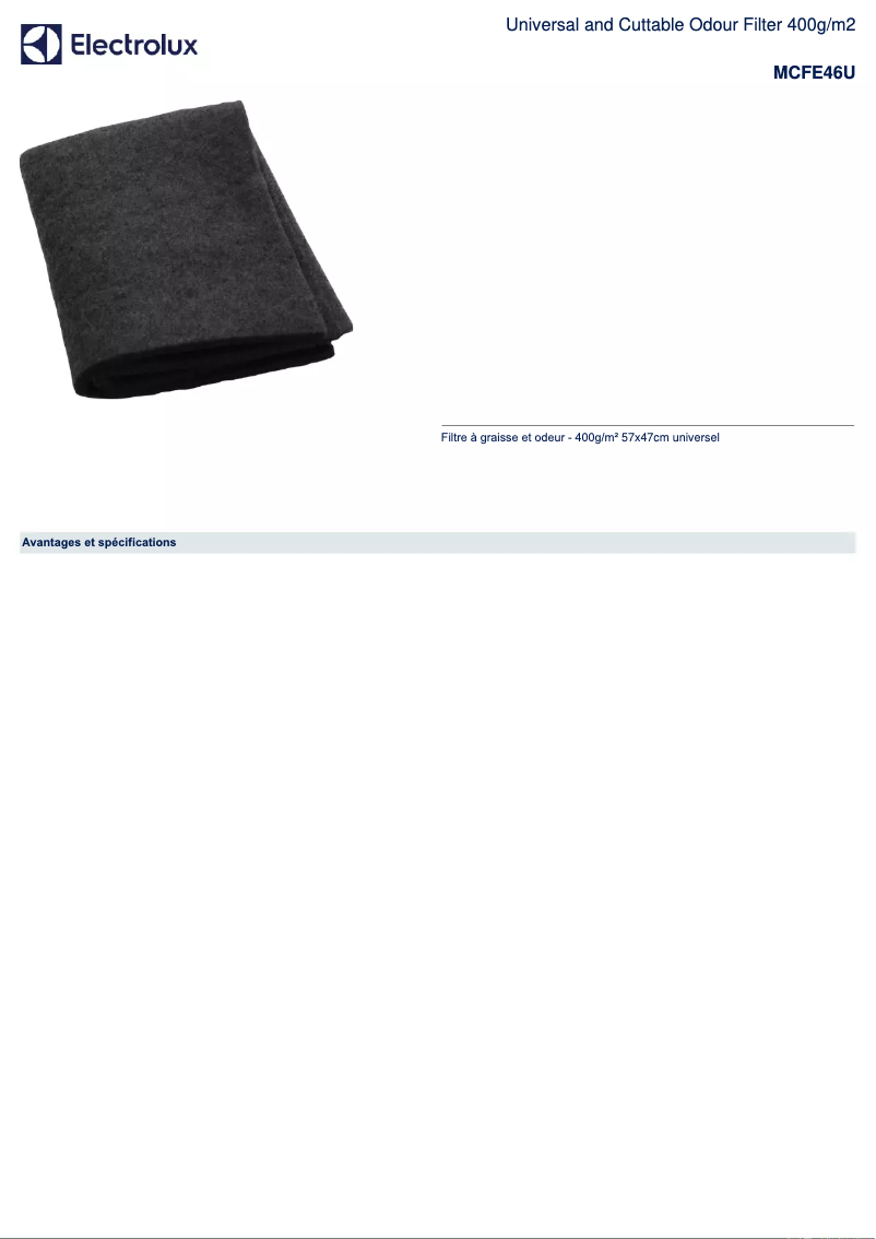 Imagen de la primera página del manual del dispositivo MCFE46U