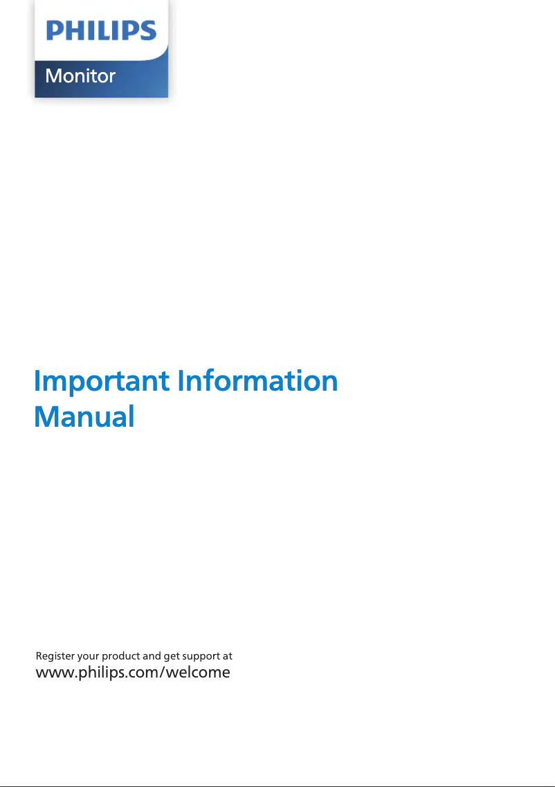 Imagen de la primera página del manual del dispositivo Brilliance 231P4QUPES