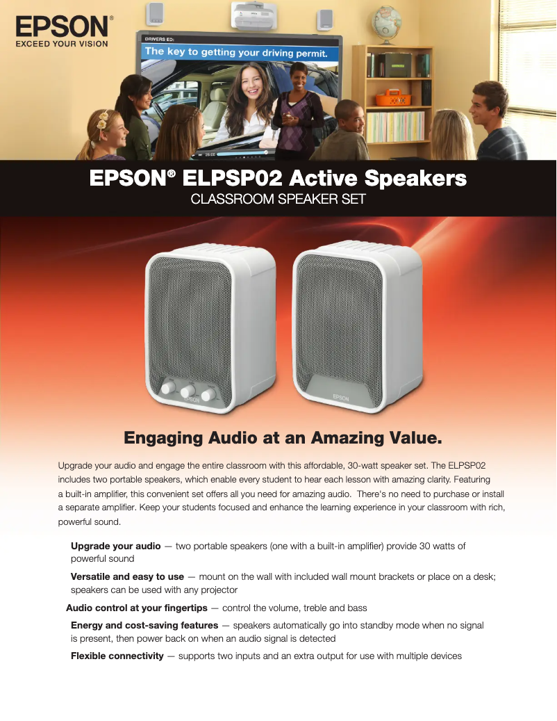 Page n°1 - Brochure Epson ELPSP02