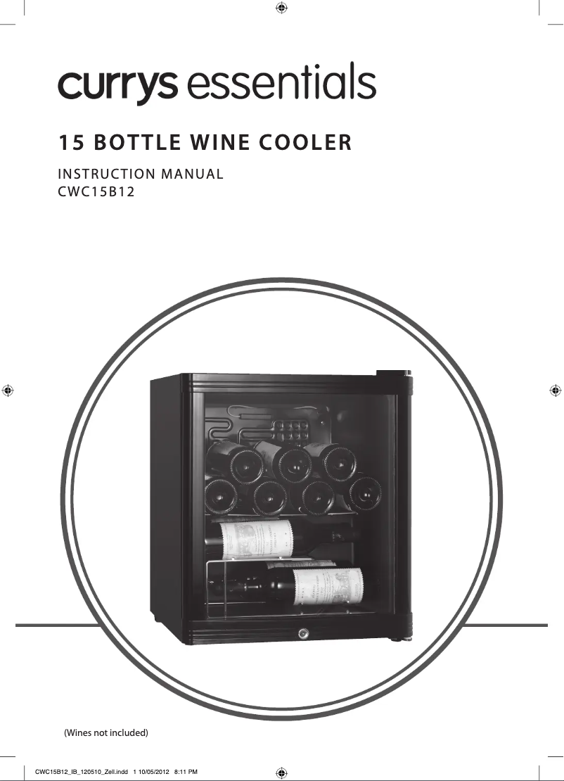 Page 1 de la notice Manuel utilisateur Currys Essentials CWC15B12
