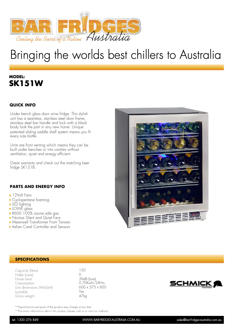 Image de la première page du manuel de l'appareil SK151W