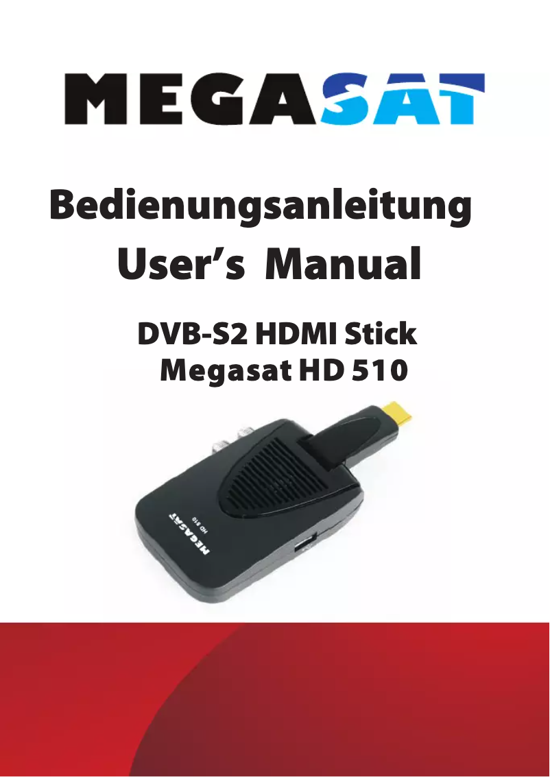 Page 1 de la notice Manuel utilisateur Megasat HD510