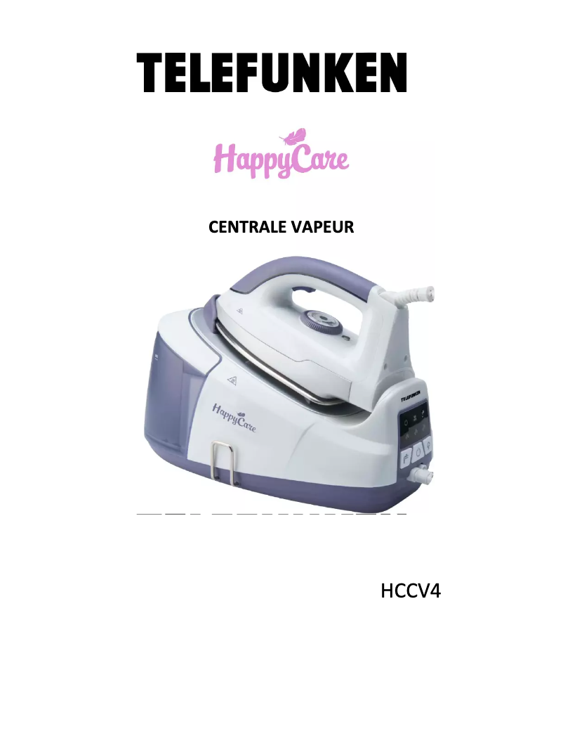 Page 1 de la notice Manuel utilisateur Telefunken HappyCare HCCV-4