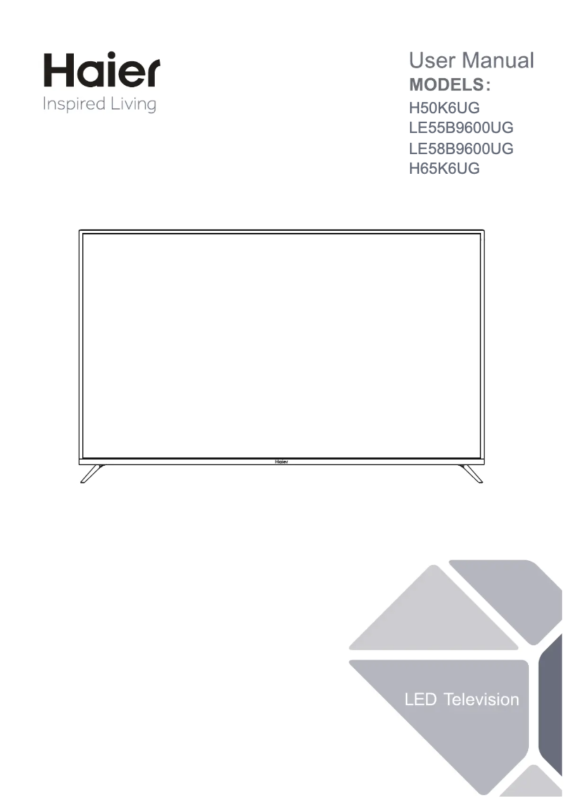 Page 1 de la notice Manuel utilisateur Haier H55K6UG