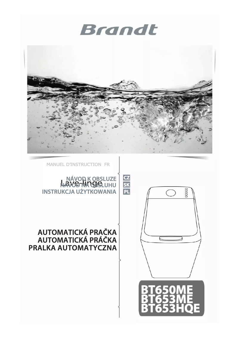 Page 1 de la notice Manuel utilisateur Brandt BT650MQE