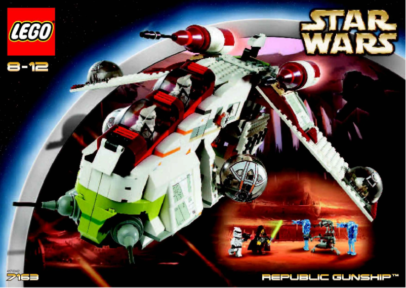 Image de la première page du manuel de l'appareil Republic Gunship (TM)