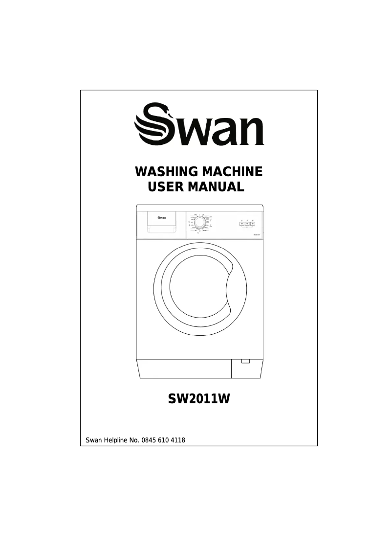 Page 1 de la notice Manuel utilisateur Swan SW2011W