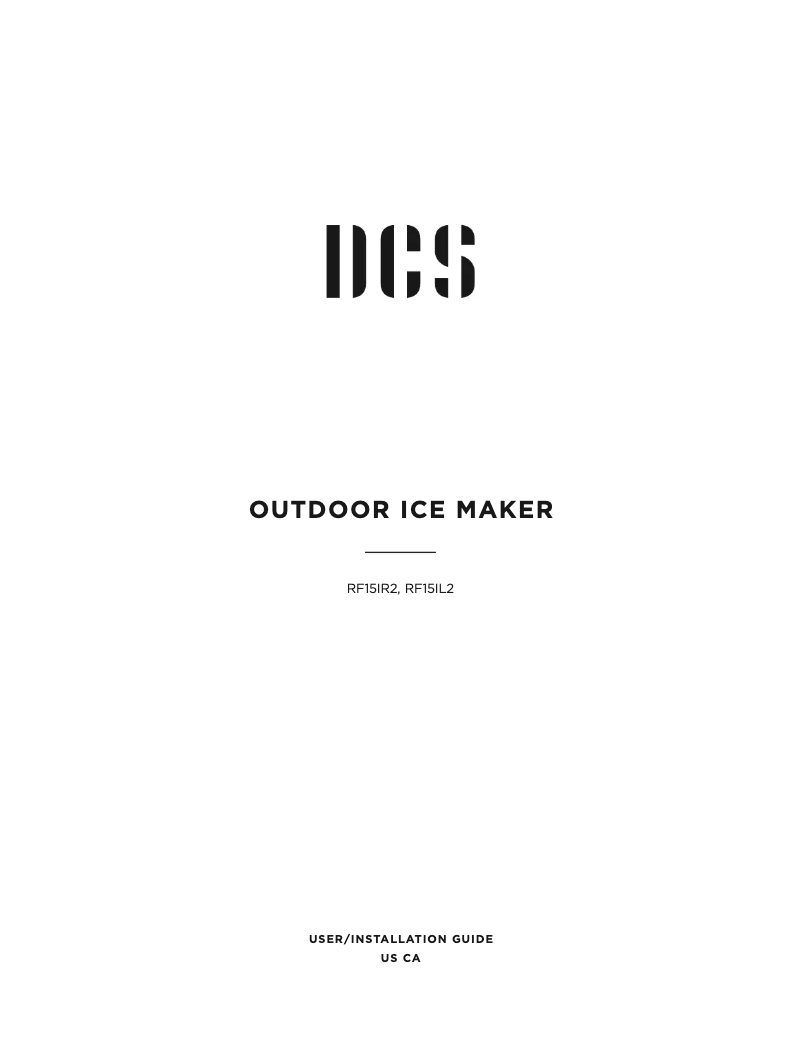 Page n°1 - Guide d'installation DCS RF15IL3