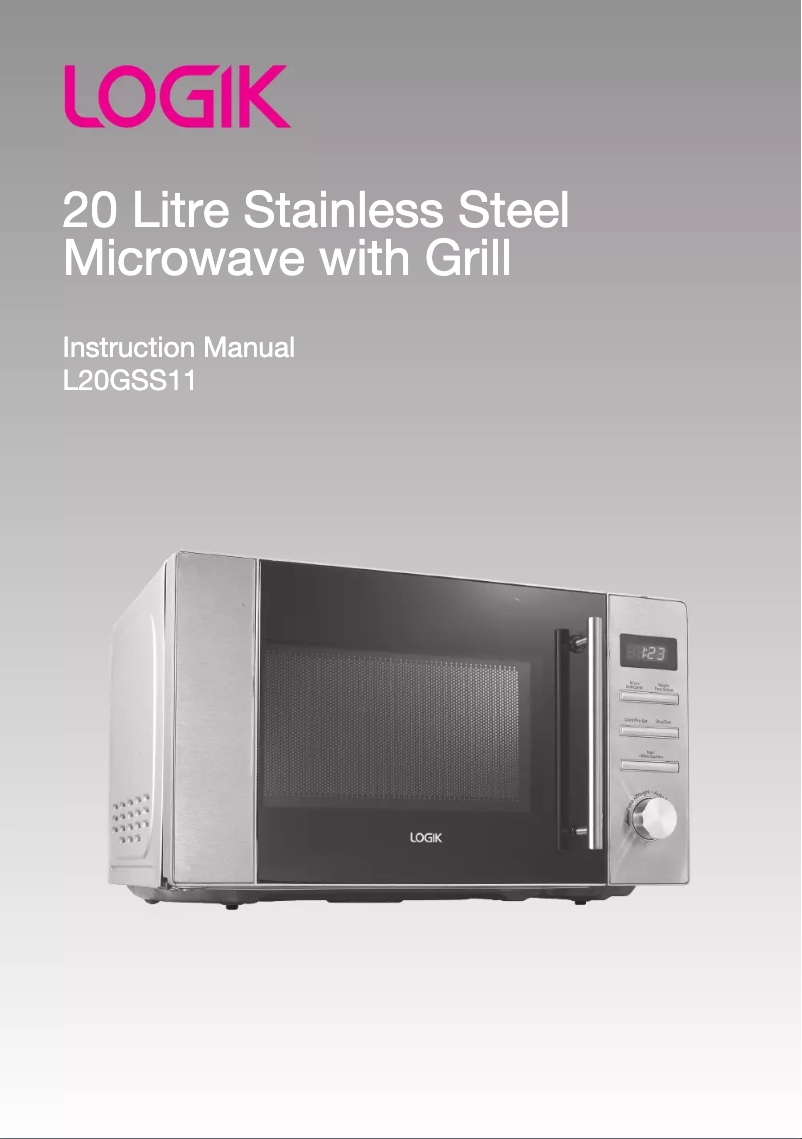 Image de la première page du manuel de l'appareil L20GSS11