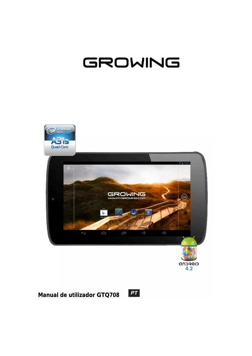 Page n°1 - Manuel utilisateur Growing GTQ708