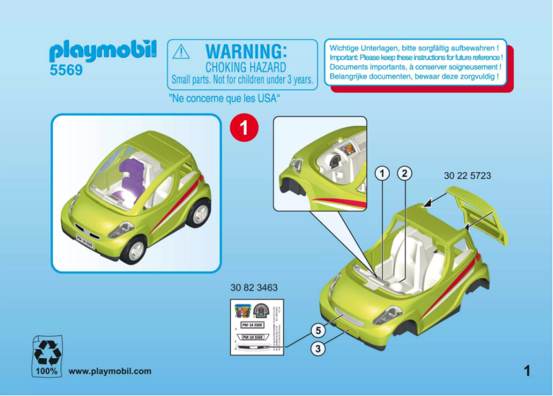 Image de la première page du manuel de l'appareil City Life Car 5569