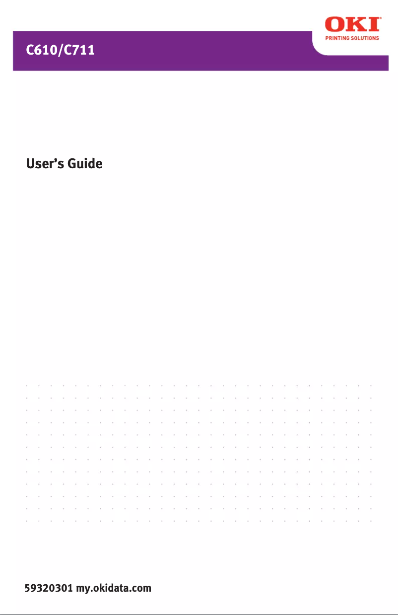 Page 1 of the manual User Manual OKI C711DN