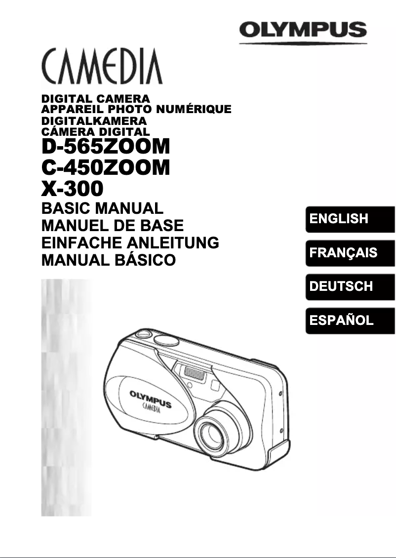 Imagen de la primera página del manual del dispositivo Camedia X-300