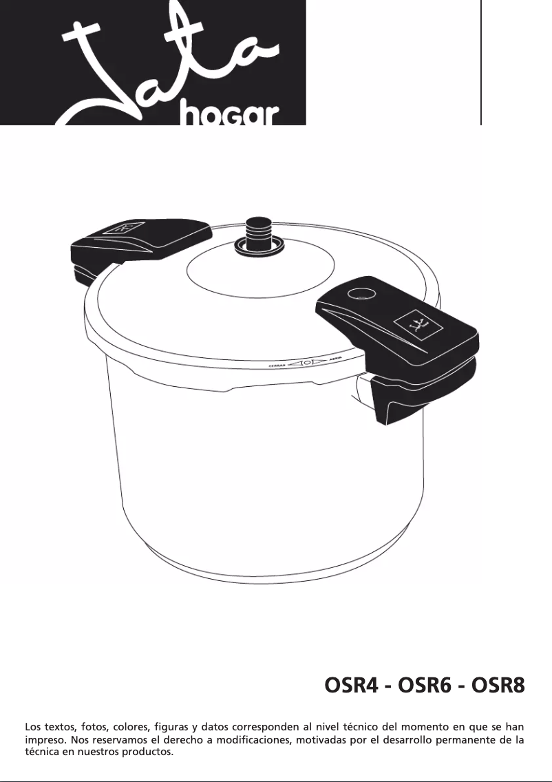 Page 1 de la notice Manuel utilisateur Jata OSR6