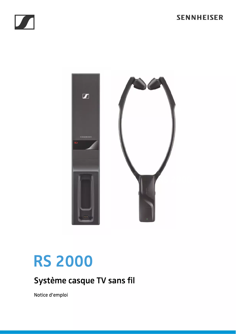 Image de la première page du manuel de l'appareil RS 2000