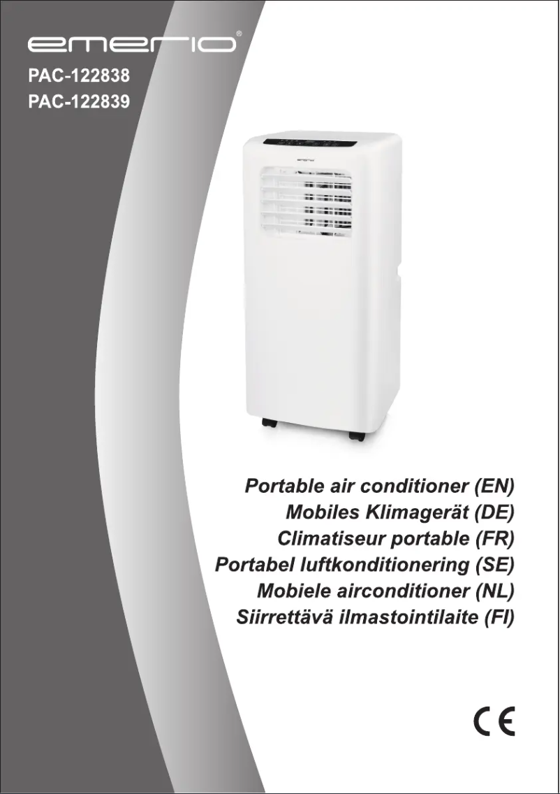 Page 1 de la notice Manuel utilisateur Emerio PAC-122839