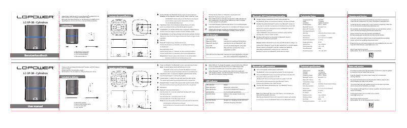Page n°1 - Manuel utilisateur LC-Power LC-SP-3B