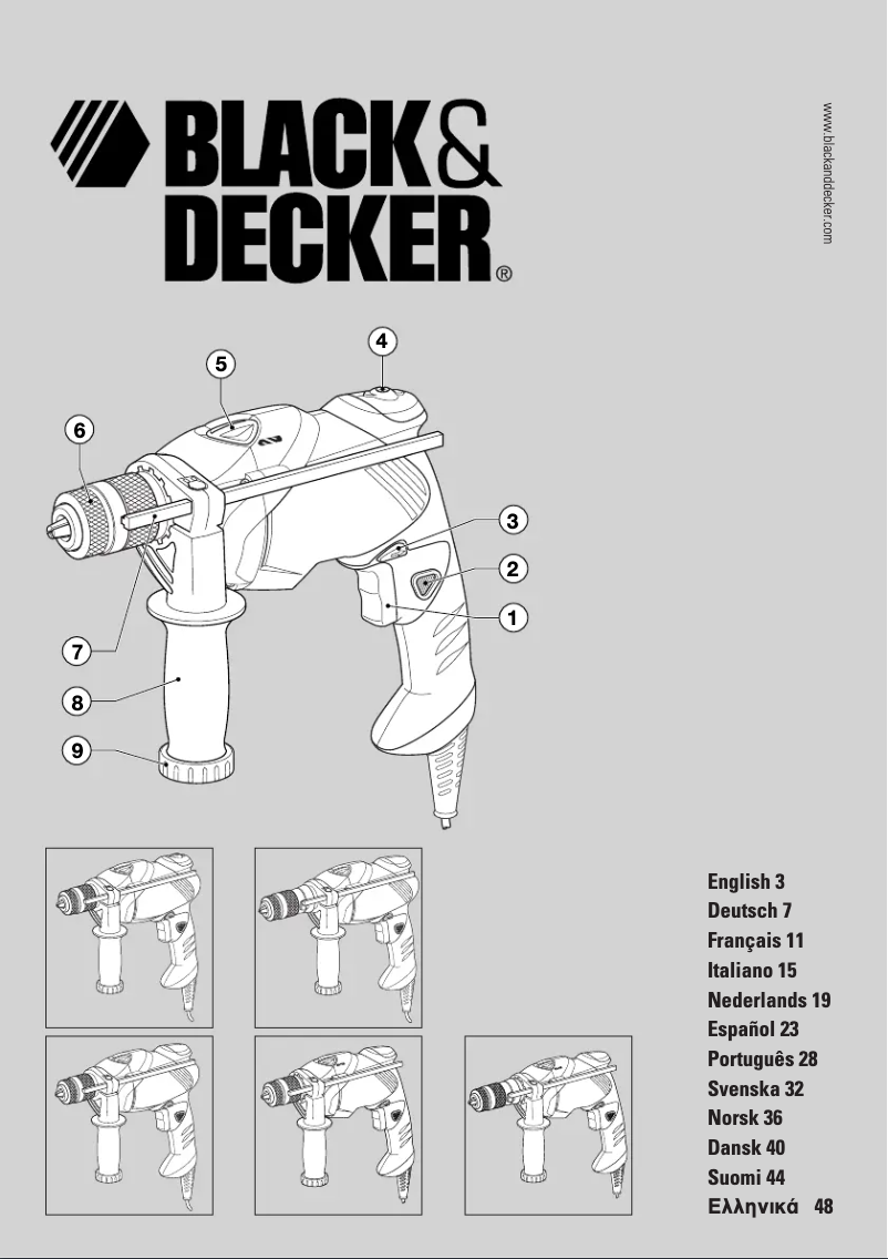 Page 1 de la notice Manuel utilisateur Black & Decker KR60