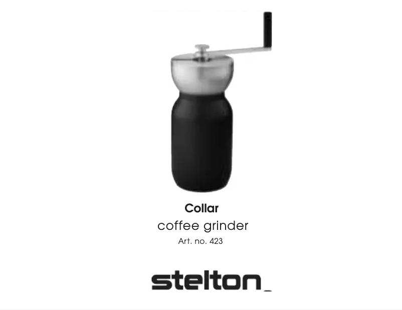 Page n°1 - Manuel utilisateur Stelton Collar